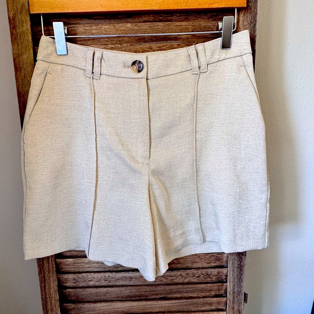 Vince Camuto Twill Cream/Sand Women's Shorts